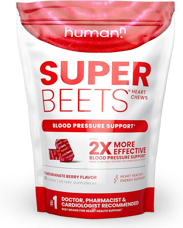 Super Beets Heart Chews - Nitric Oxide Production and Blood Pressure Support