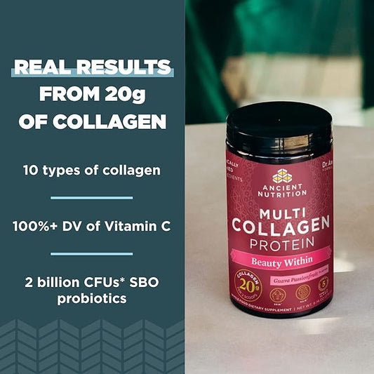 Collagen Powder Protein, Multi Collagen Protein Powder Joint + Mobility, 20 Servings