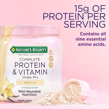 Complete Protein & Vitamin Shake Mix by Nature's Bounty Optimal Solutions