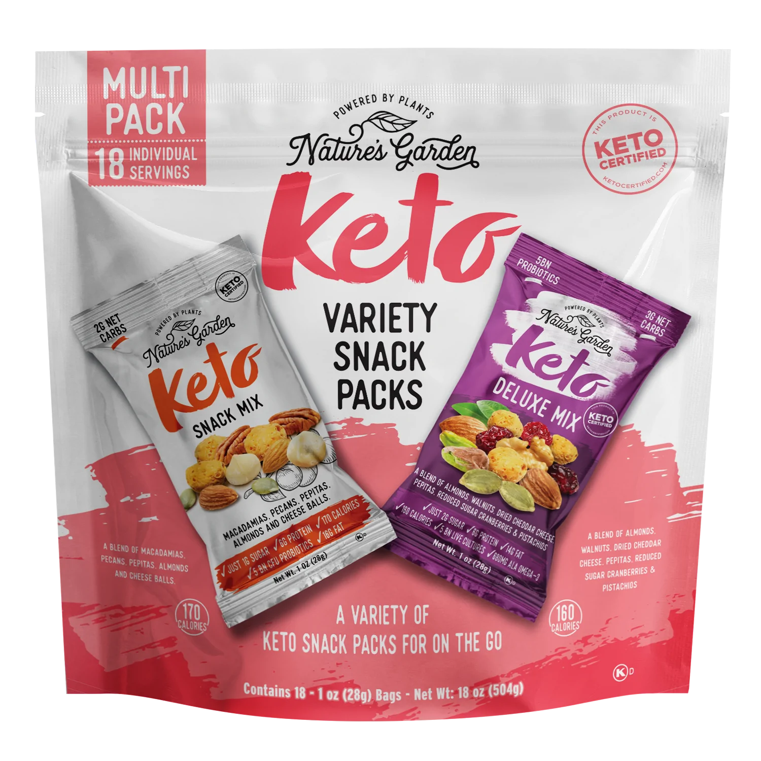 Nature's Garden Keto Variety Snack Packs