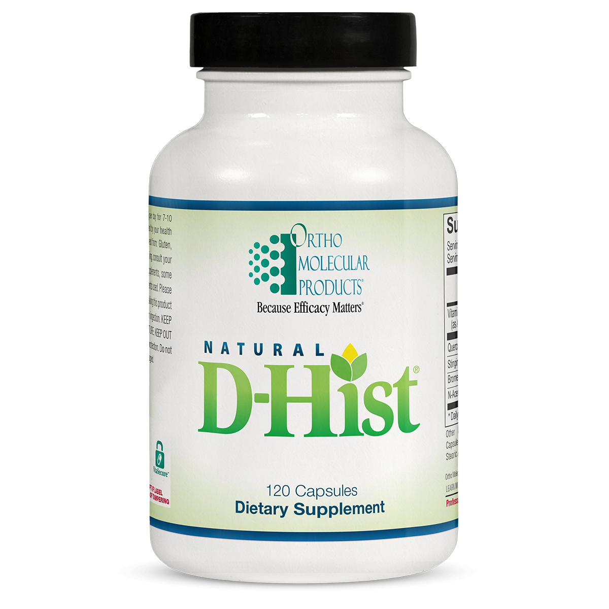 Ortho Molecular Natural D-Hist - 120 Capsules